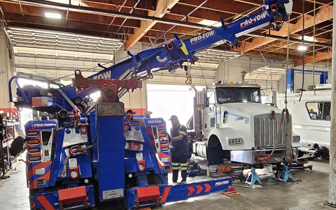 Semi-truck axle replacement